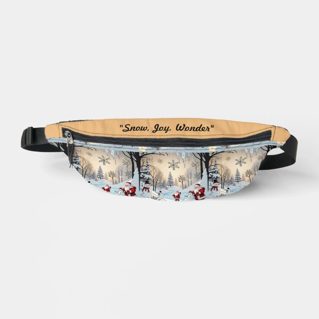 "Winter's Sparkling Snow" Fanny Pack (Front)