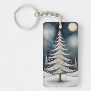 Winter's Starry Eve Keychain