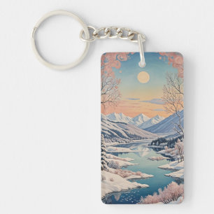 Winter's Tranquility Keychain