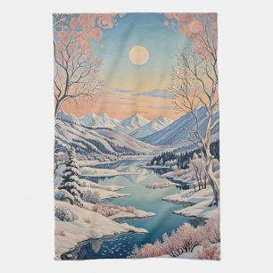 Winter's Tranquility Kitchen Towel