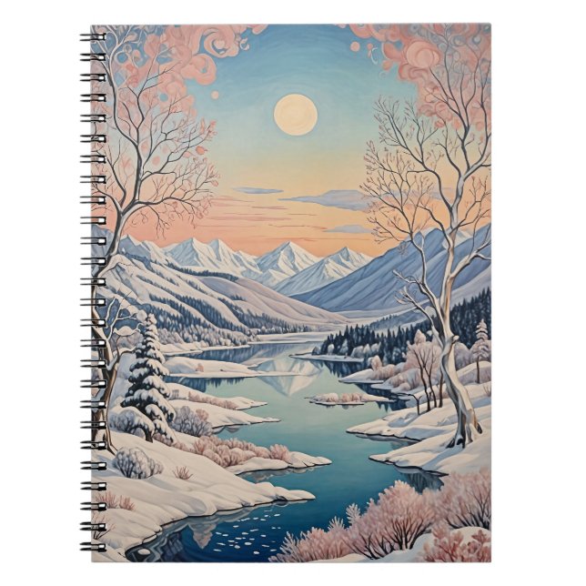 Winter's Tranquility Notebook (Front)