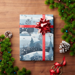 Winter's Wonderland Scene  Wrapping Paper