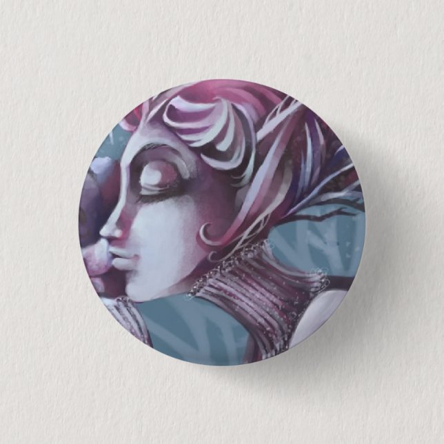 WintersKiss 1 Inch Round Button (Front)