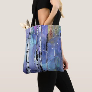 Wintersong in the Birch Woods Tote Bag