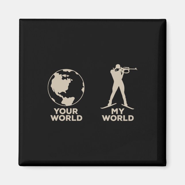 Wintersport Biathlon  Magnet (Front)