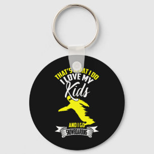 Wintersports Ski Mom And Dad Parents With Kids Sno Keychain
