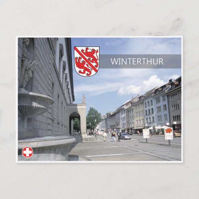 Winterthur - Carte postale Suisse. (Devant)