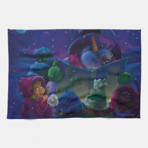 Wintertime Reading Kitchen Towel
