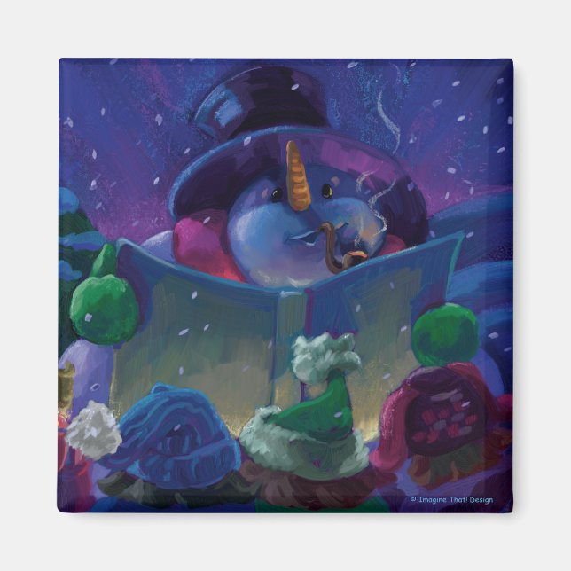 Wintertime Reading Magnet (Front)