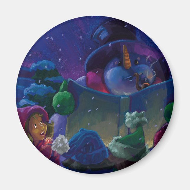 Wintertime Reading Magnet (Front)