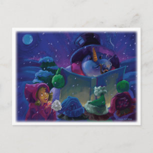 Wintertime Reading Postcard