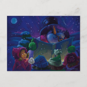 Wintertime Reading Postcard