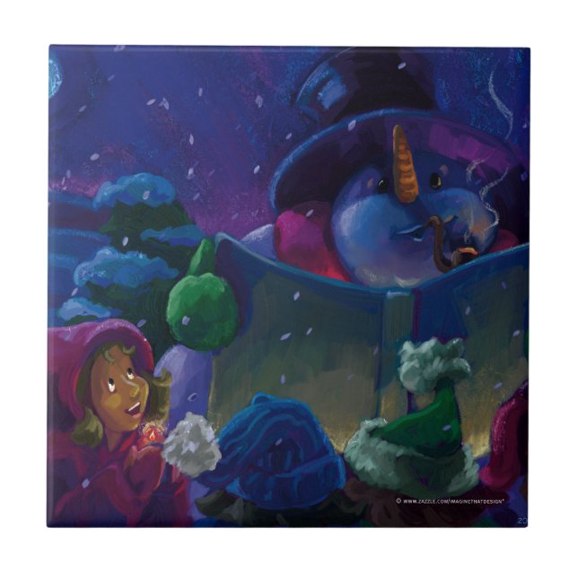 Wintertime Reading Tile (Front)