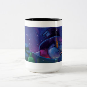 Wintertime Reading Two-Tone Coffee Mug