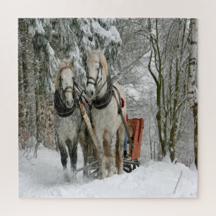 Wintertime Sleigh Ride Jigsaw Puzzle