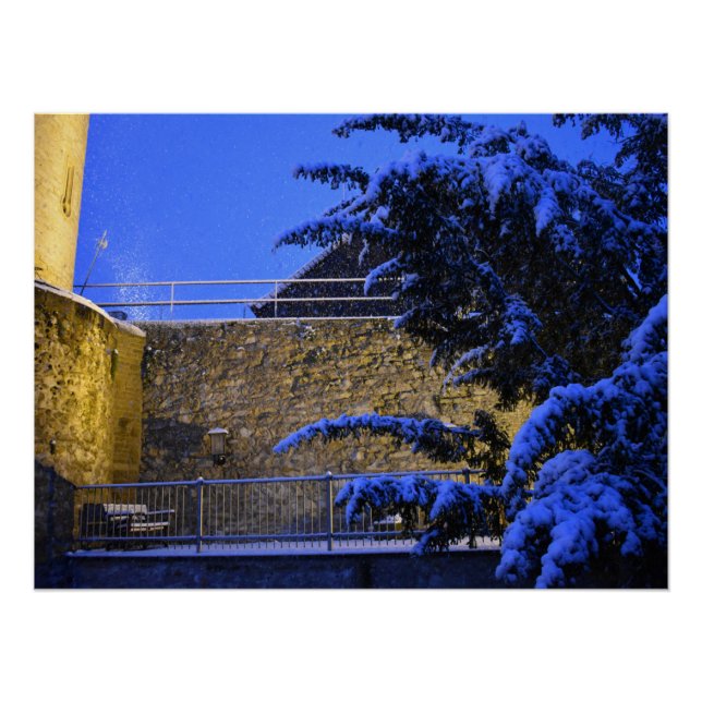 Wintertime , snow on the trees poster (Front)