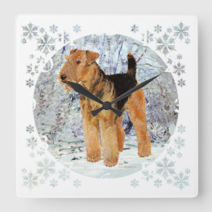 Wintertime Square Wall Clock