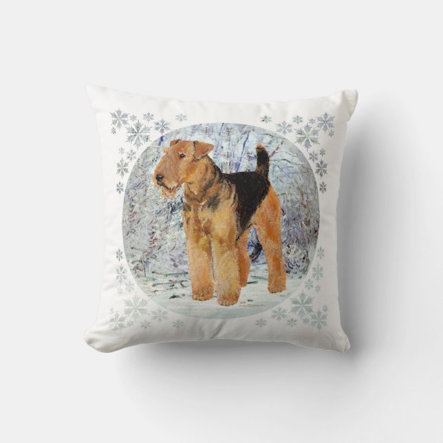 Wintertime Throw Pillow (Front)