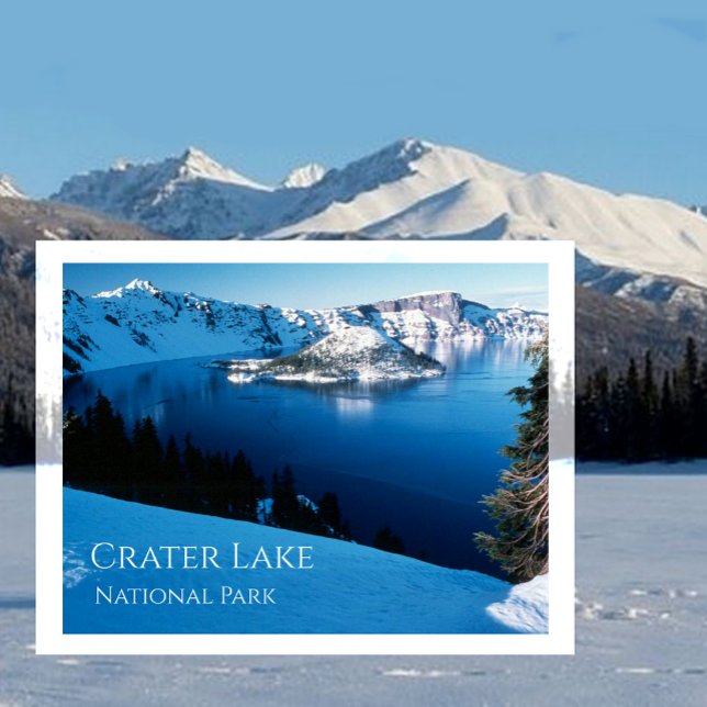 Winterview, Crater Lake National Park. Oregon Postcard (Creator Uploaded)