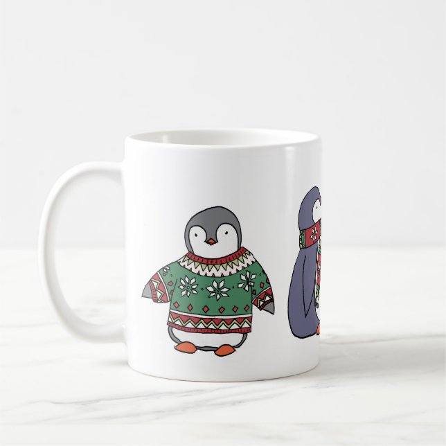 Wintery Penguins Mug (Left)