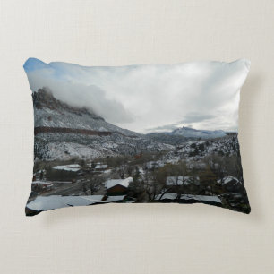 Wintery Town Accent Pillow