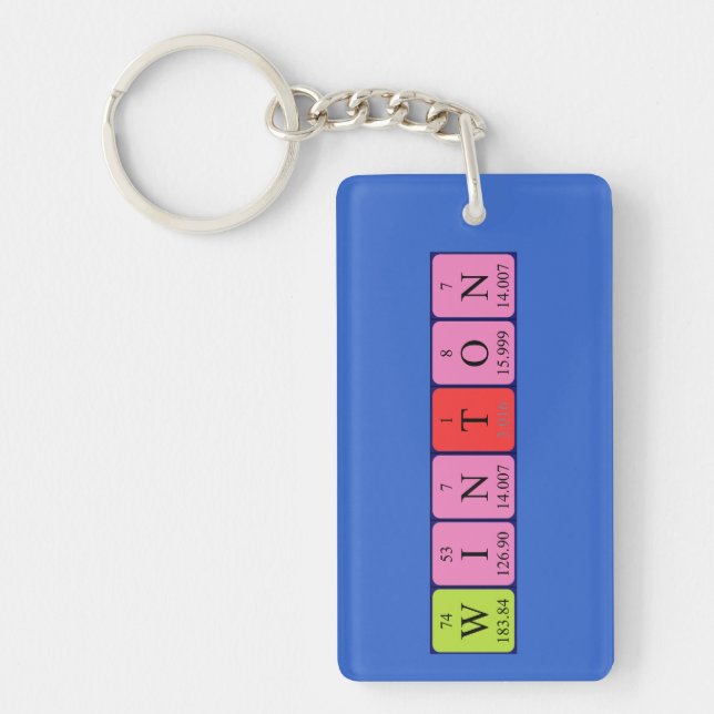 Winton periodic table name keyring (Front)