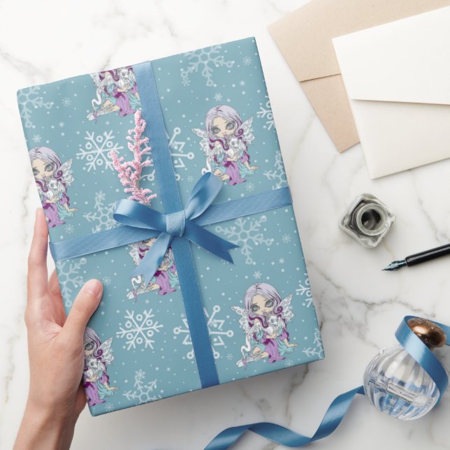 Wintry Dragonling Wrapping Paper (Gifting)