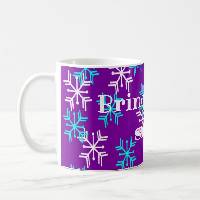 Wintry Message Coffee Mug (Left)