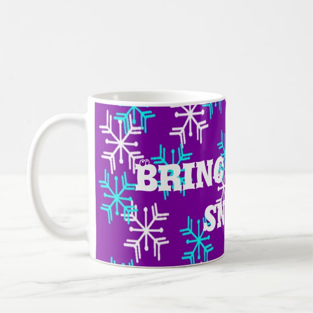 Wintry Message Coffee Mug (Left)