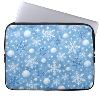 Wintry Snow Laptop Sleeve