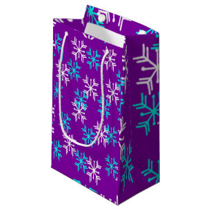 Wintry Snowflakes Small Gift Bag