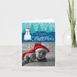 Wintry Wishes Holiday Card
