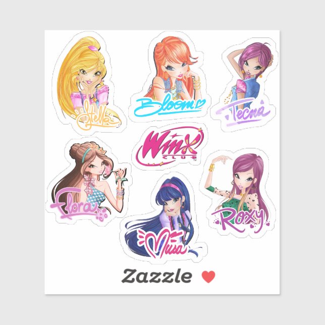 Winx Club Girls Stickers (Sheet)
