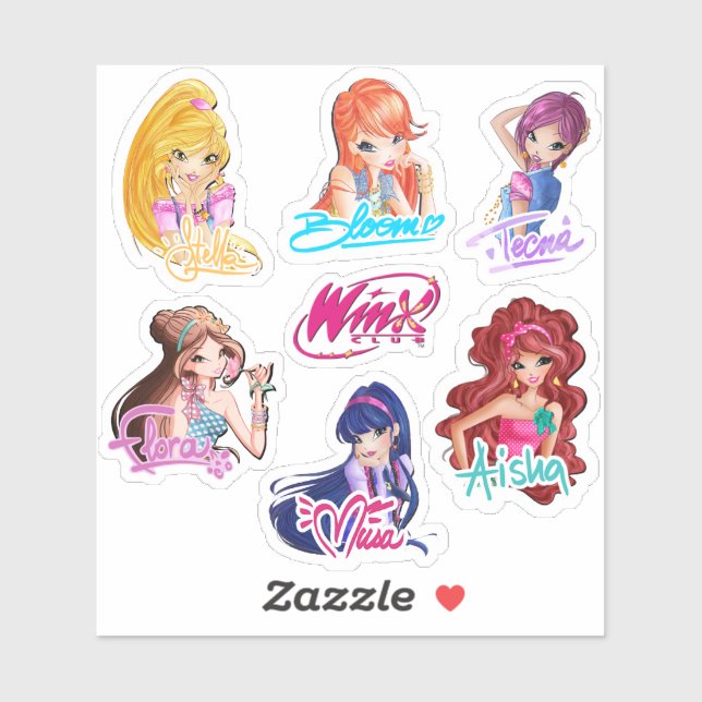 Winx Club Girls Stickers (Sheet)