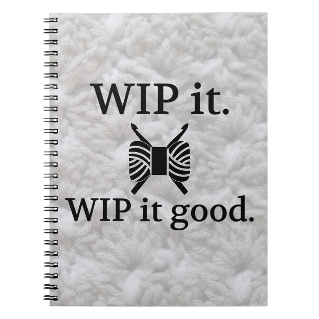 WIP It Good - Carnet d'artisanat de Crochet (Devant)