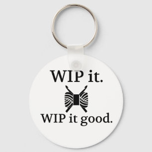 WIP It Good - Crochet {Light} Keychain