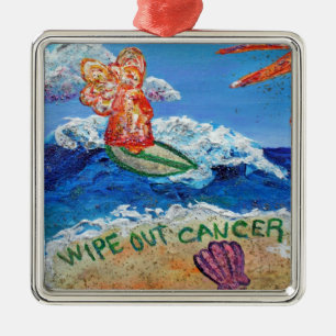Wipe Out Cancer Angel Ornament