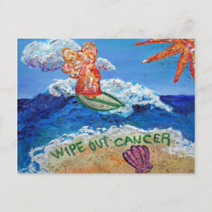 Wipe Out Cancer Angel Postcard