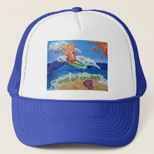 Wipe Out Cancer Angel Trucker Hat