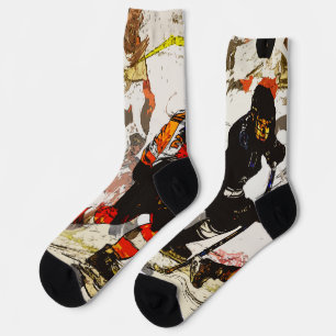 Wipe Out - Hockey Players  Socks