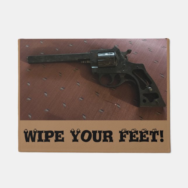 Wipe Your Feet Welcome Door Mat (Front)