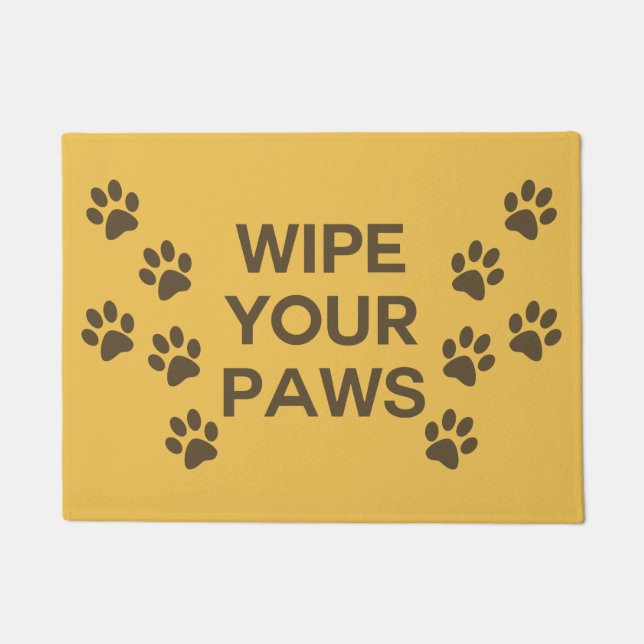 Wipe Your Paws Doormat (Front)