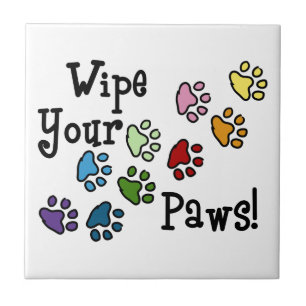 Wipe Your Paws Tile