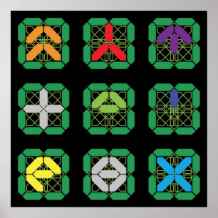 Wipeout 2097  F5000 League  Weapon Symbols Poster