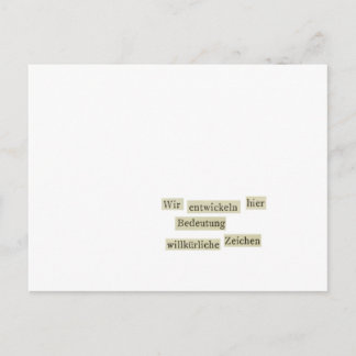 wir entwickeln hier postcard
