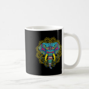 Wir Lieben Elefanten Elephant Mandala Pattern Indi Coffee Mug