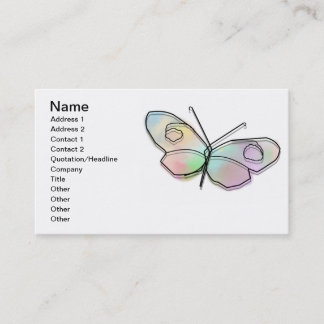 Wire Butterfly Business Card