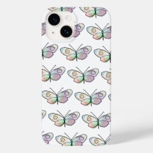 Wire Butterfly Drawing Pattern Case-Mate iPhone 14 Case