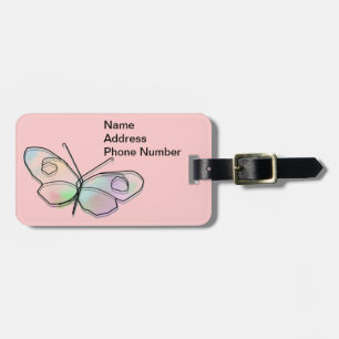 Wire Butterfly Luggage Tag