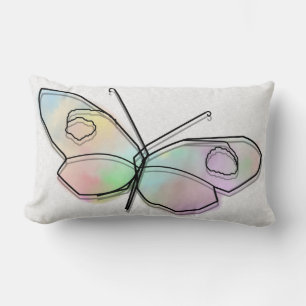 Wire Butterfly Lumbar Pillow